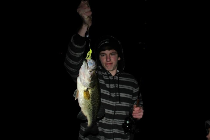 night bass near Randolph Township
