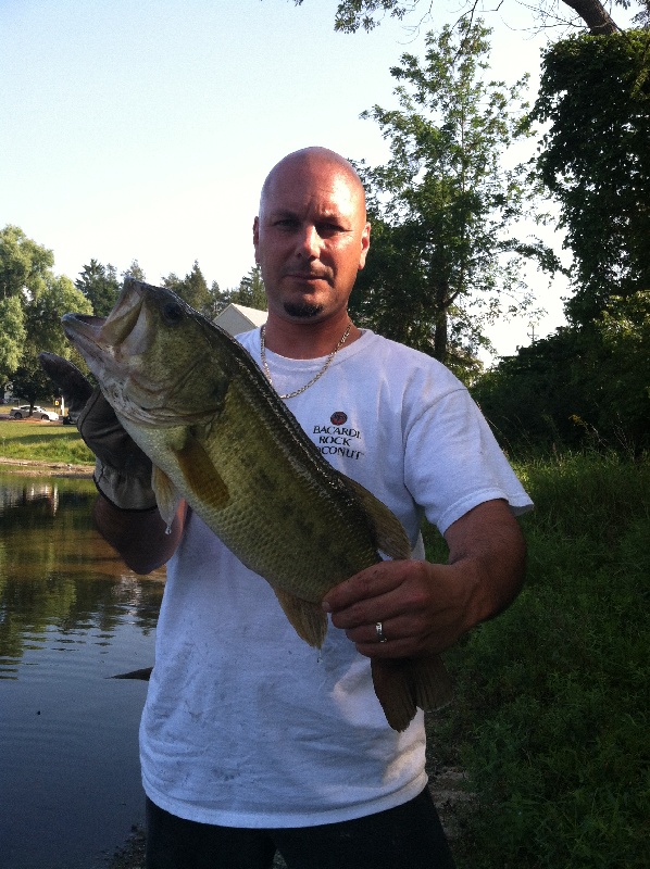 my trophy bass near Washington Township