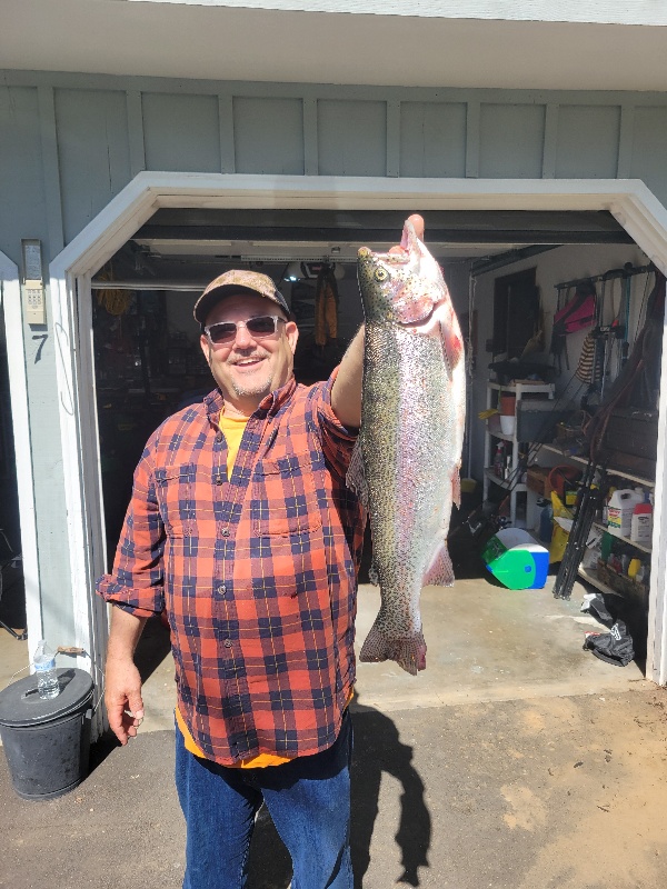 Good size rainbow trout