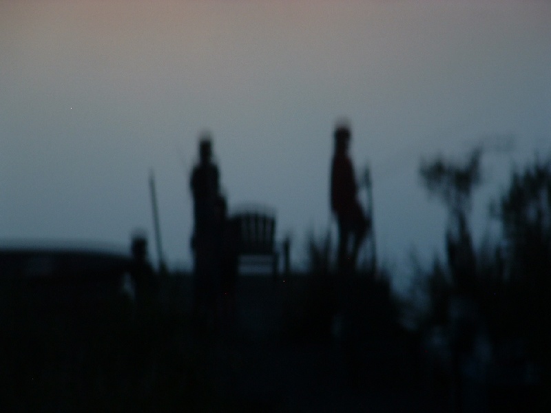 The Kids Fishing At Dusk - Poconos 