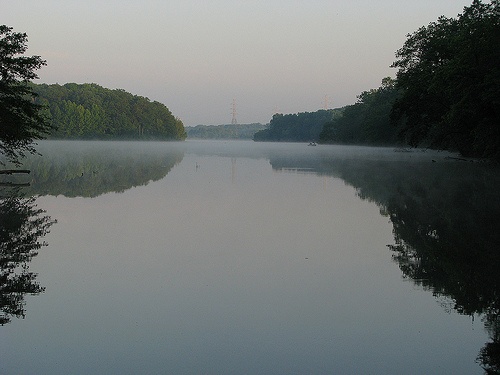 Lake Mercer near Cranbury Township