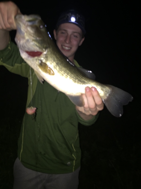 Robbie w/ an incredible bass!